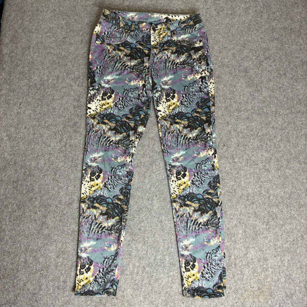 Simply Vera Vera Wang Women's Size 4 30x30 Skinny Jeans Abstract Animal Print
